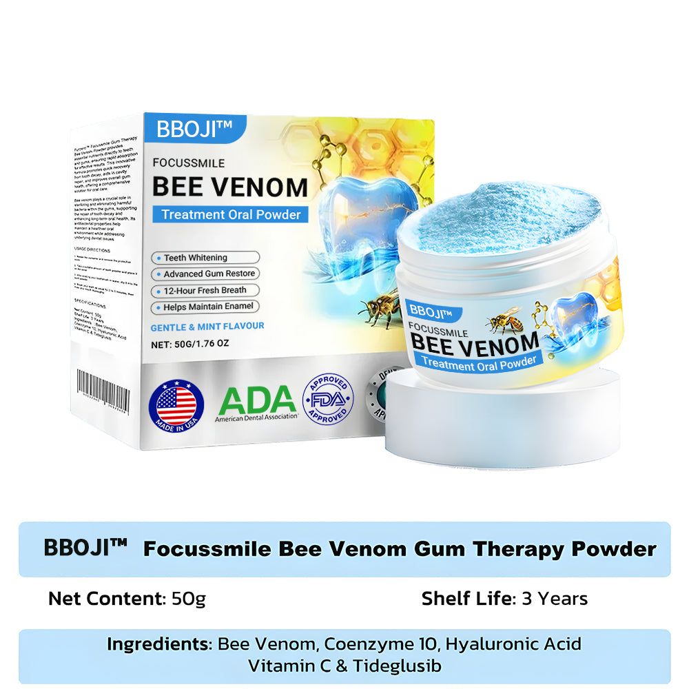 BBOJI™ Bee Venom Gum Repair Powder 🐝 (ADA Approved) 🎁 Flash Sale – Restore Teeth & Gums Now!