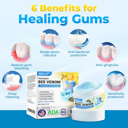 BBOJI™ Bee Venom Gum Repair Powder 🐝 (ADA Approved) 🎁 Flash Sale – Restore Teeth & Gums Now!